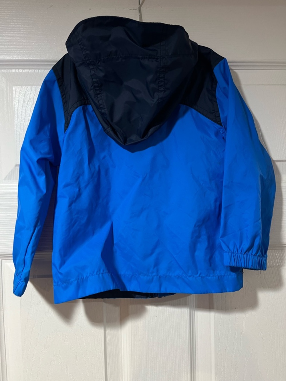 Columbia Toddler Two-Tone Blue Hooded Rain Jacket 3T - Picture 2 of 4